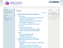 Tablet Screenshot of moodledecroly.com